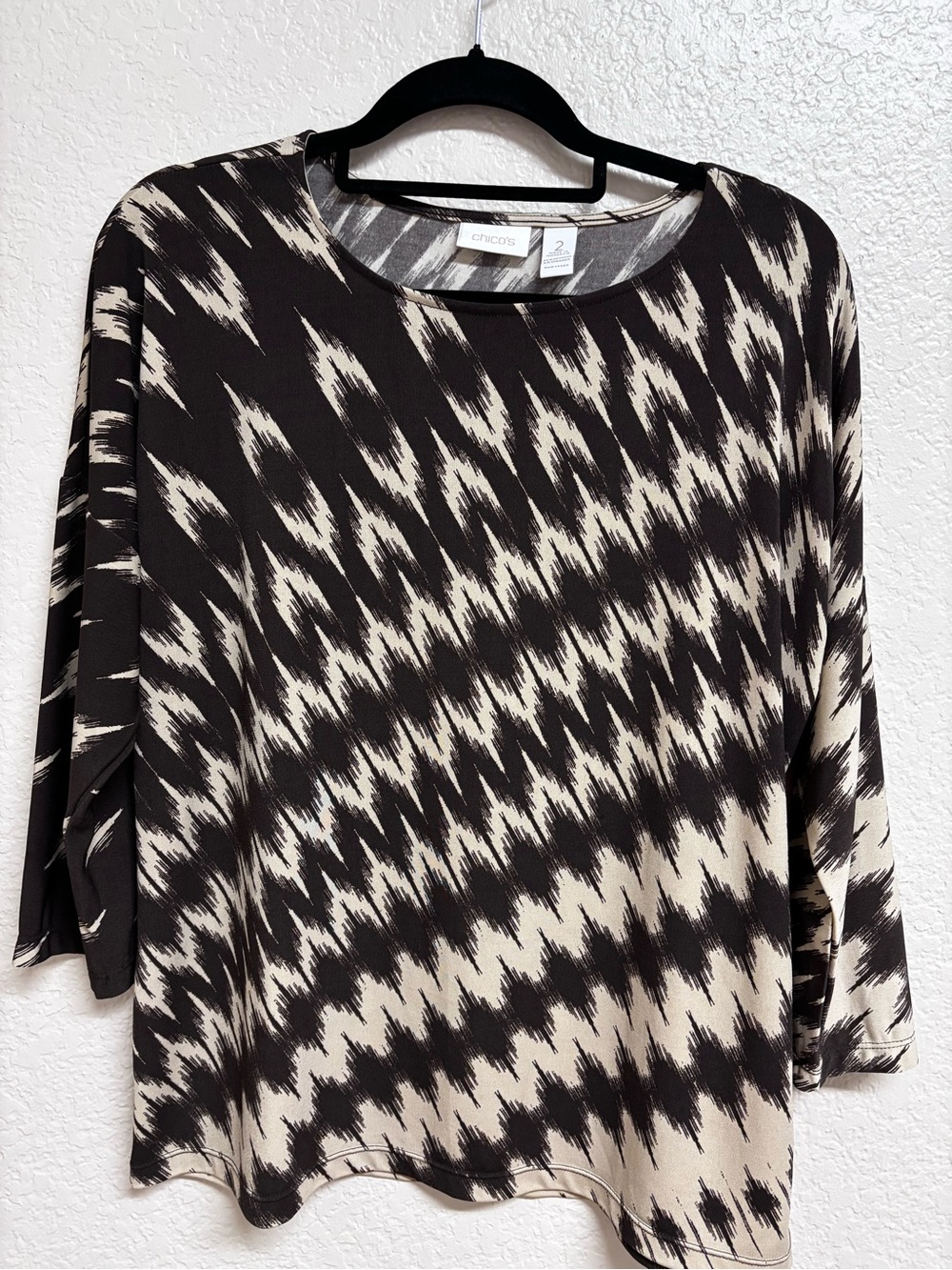 Chico’s women’s pullover 3/4 sleeve top